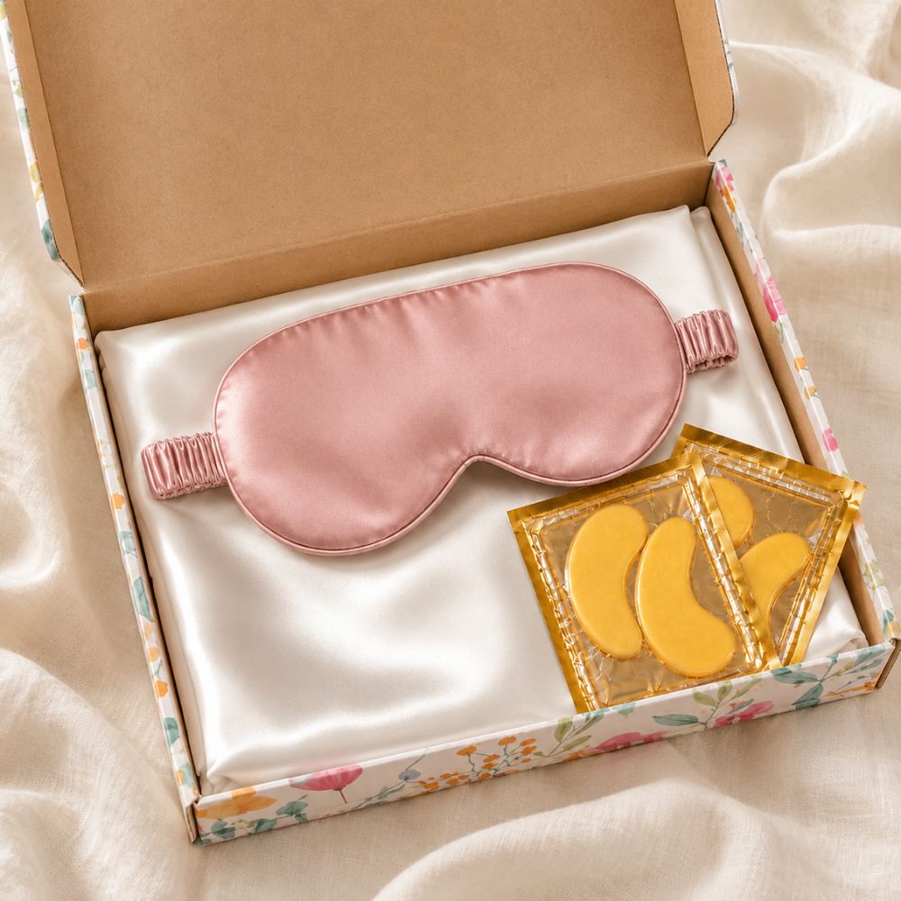 Caja Dulces Sueños en Seda | Funda, Antifaz y Parches