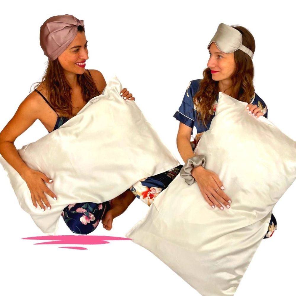 Funda de Almohada doble cara Seda Mulberry King