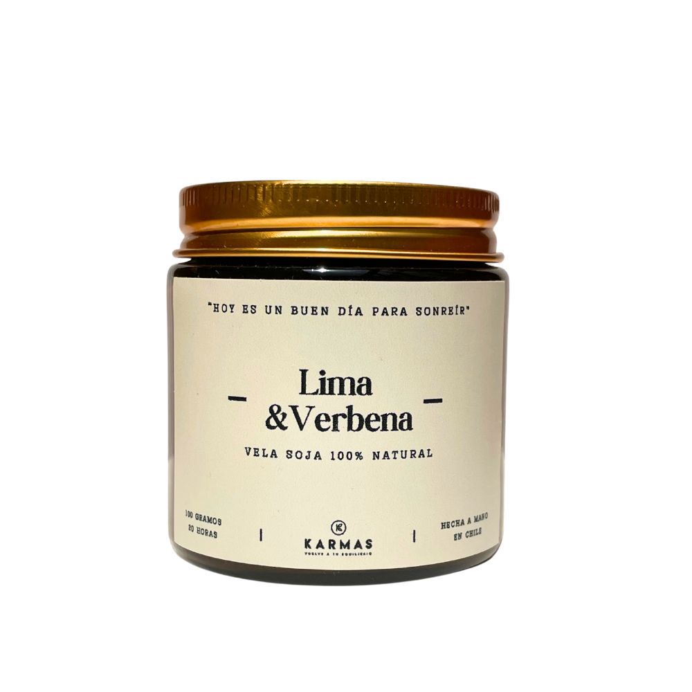 Vela aromática de cera de soya 100 grs