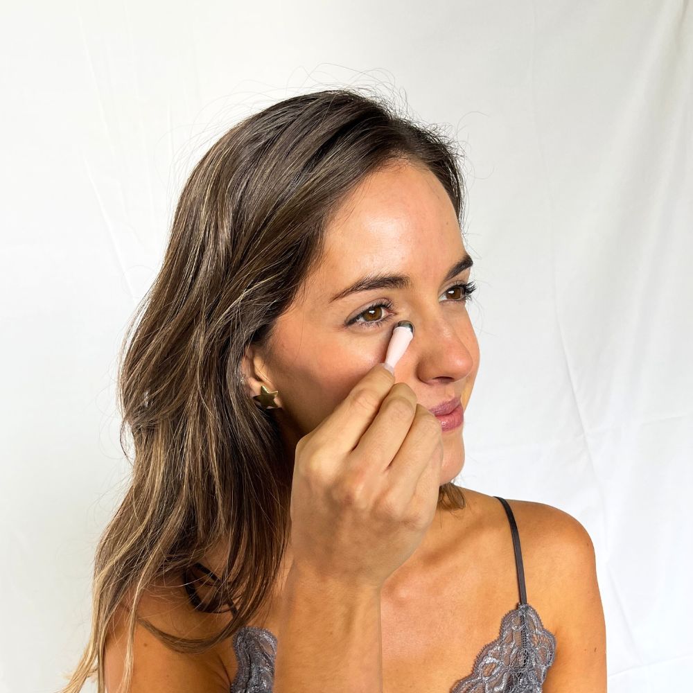 Mini aplicador y masajeador de crema para ojos con cuchara aplicador de crema