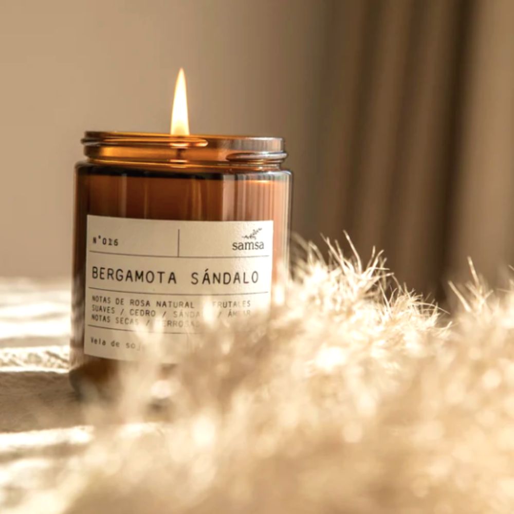 Vela aromática de cera de soya 100 grs