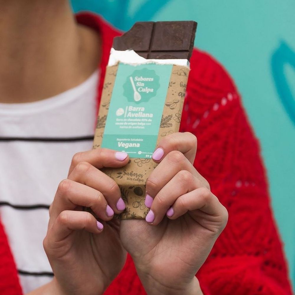 Barra de chocolate avellanas