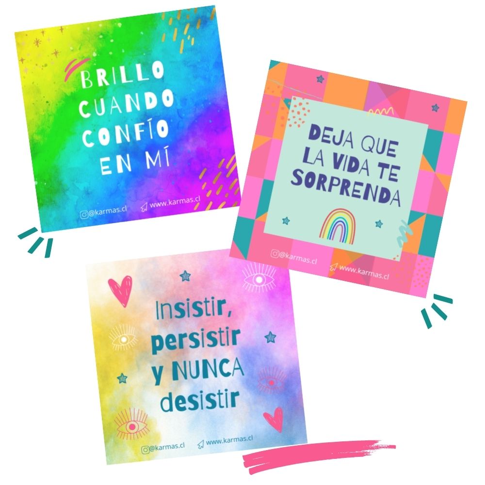 Imán frase positiva