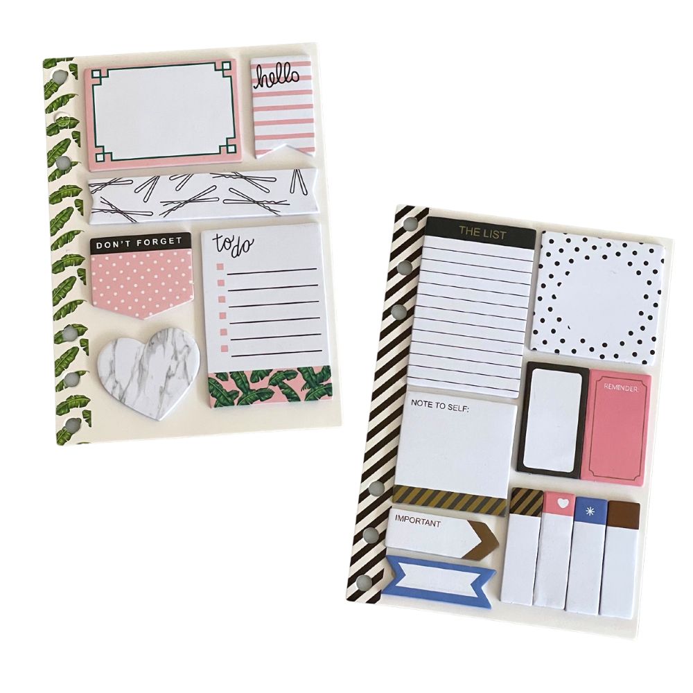 Set notas adhesivas post it