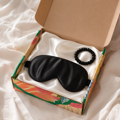 Caja Indispensables de Seda Mulberry | Funda doble cara seda, Antifaz y Scrunchie
