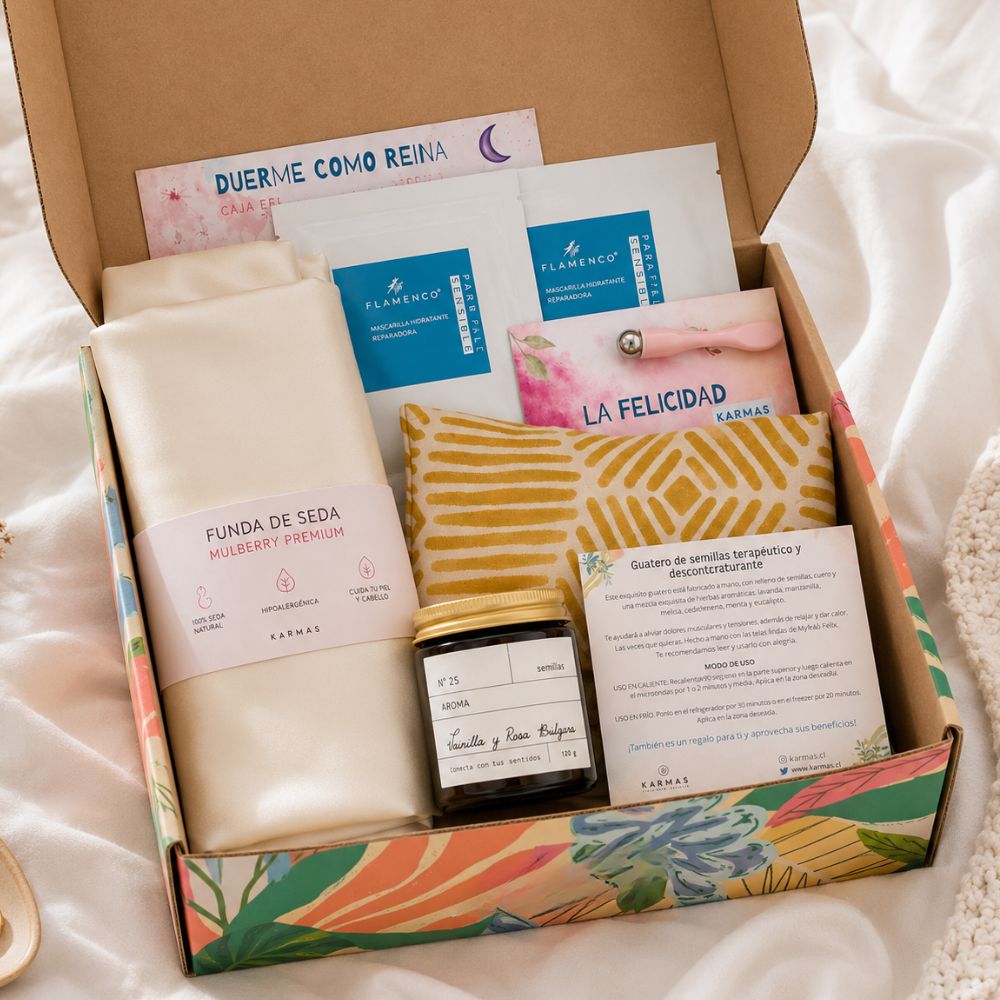 Caja Duerme como Reina con funda de seda (+ de $76.000 en productos)