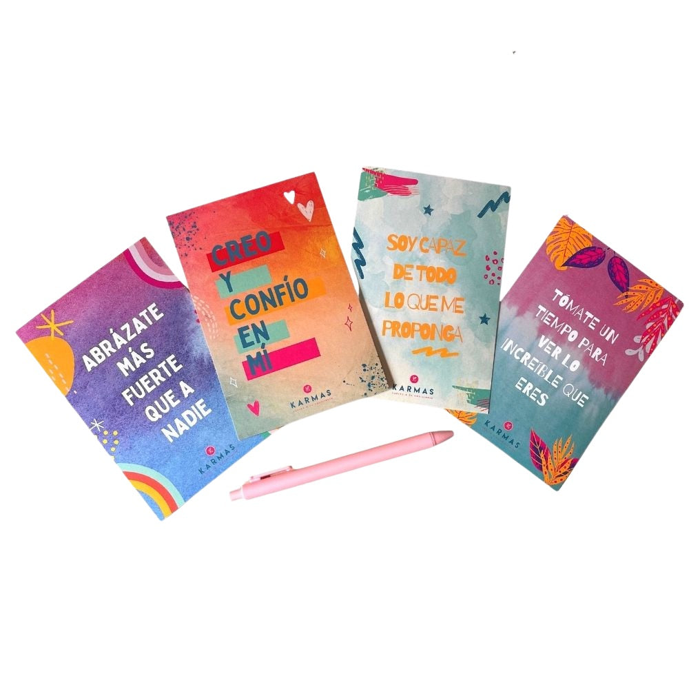 Postal con actividad al reverso "Carta de amor para mí"