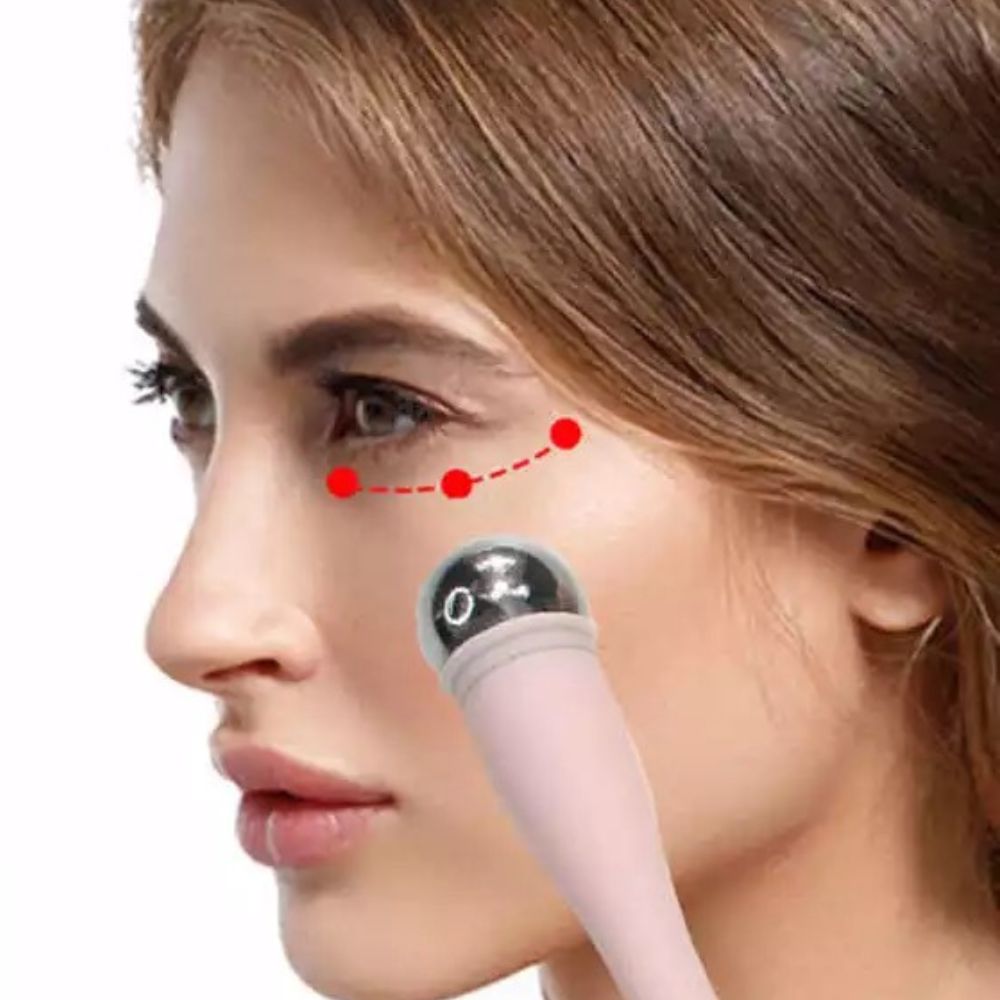 Mini aplicador y masajeador de crema para ojos con cuchara aplicador de crema